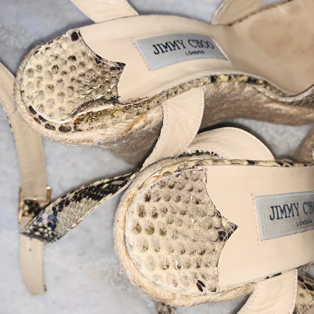 Jimmy Choo Python Phyllis Espandrilles Wedged - image 8